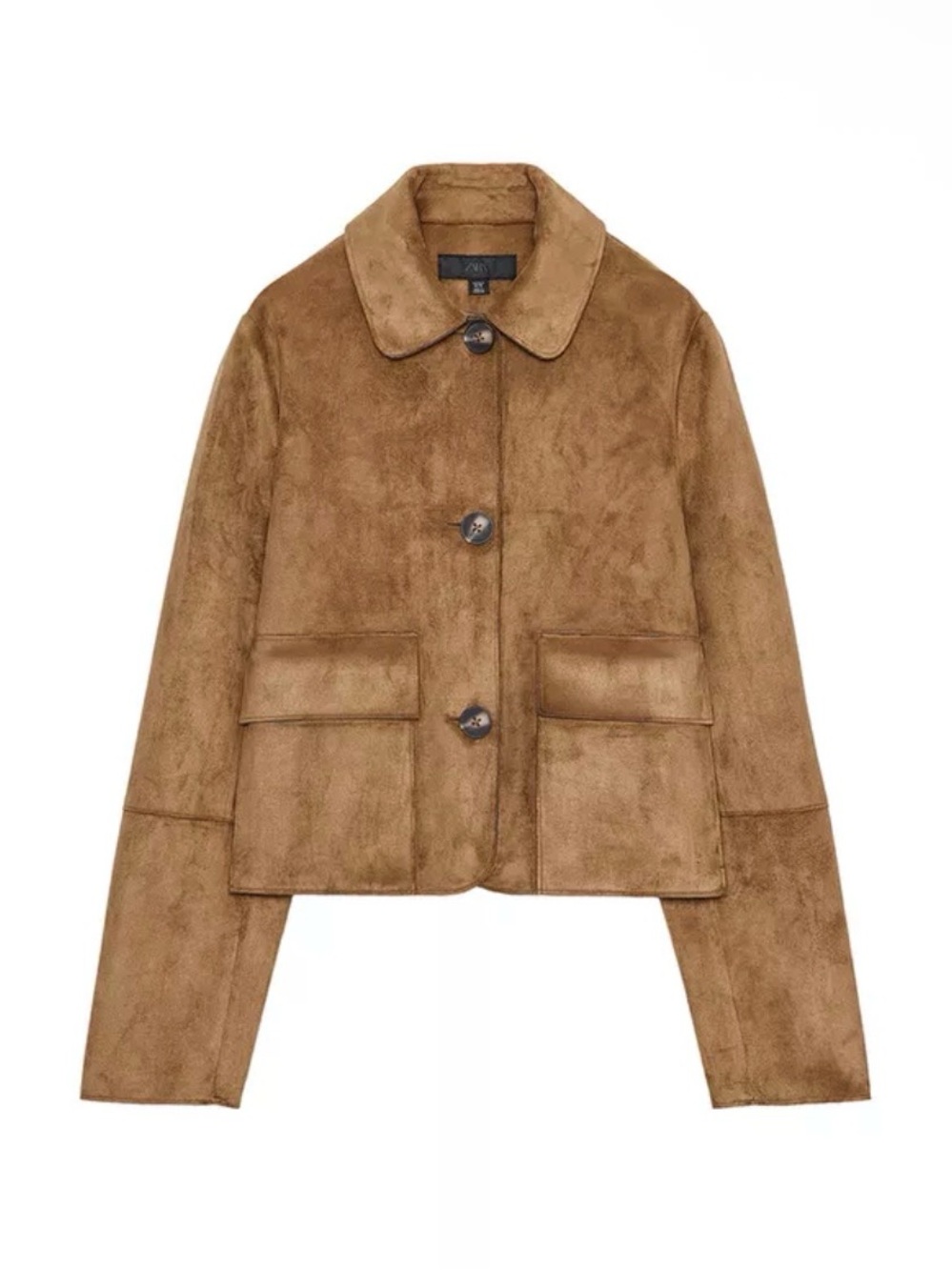 Zara Faux Suede Jacket NWT - Picture 1 of 3